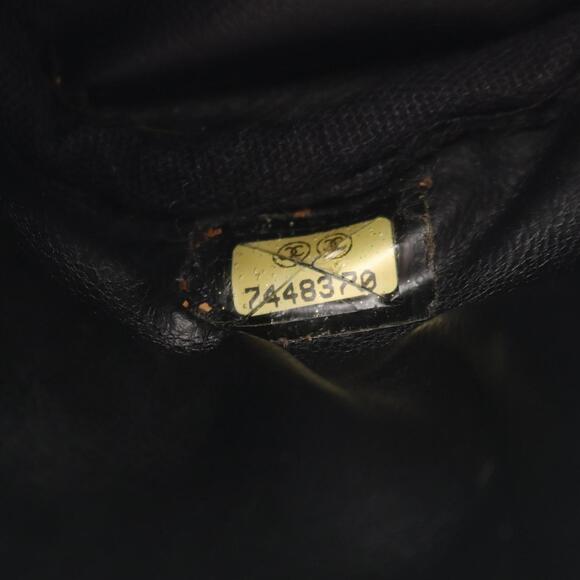 CHANEL Black Leather Logo Bag - Picture 5 of 10